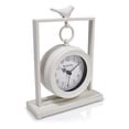 thumbnail image 3 of Westclox White Vintage Style Metal 8" Bird-Watching Analog QA Table Clock, 3 of 5