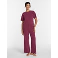 thumbnail image 3 of Joyspun Women’s Cotton-Blend Sleep Lounge Top with Short Sleeves, Sizes S-3X, 3 of 6