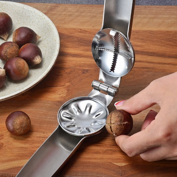 Stainless Steel Kitchen Plier Tools Premium Nut Cracker Sheller Walnut Pliers Chestnut Opener Clip
