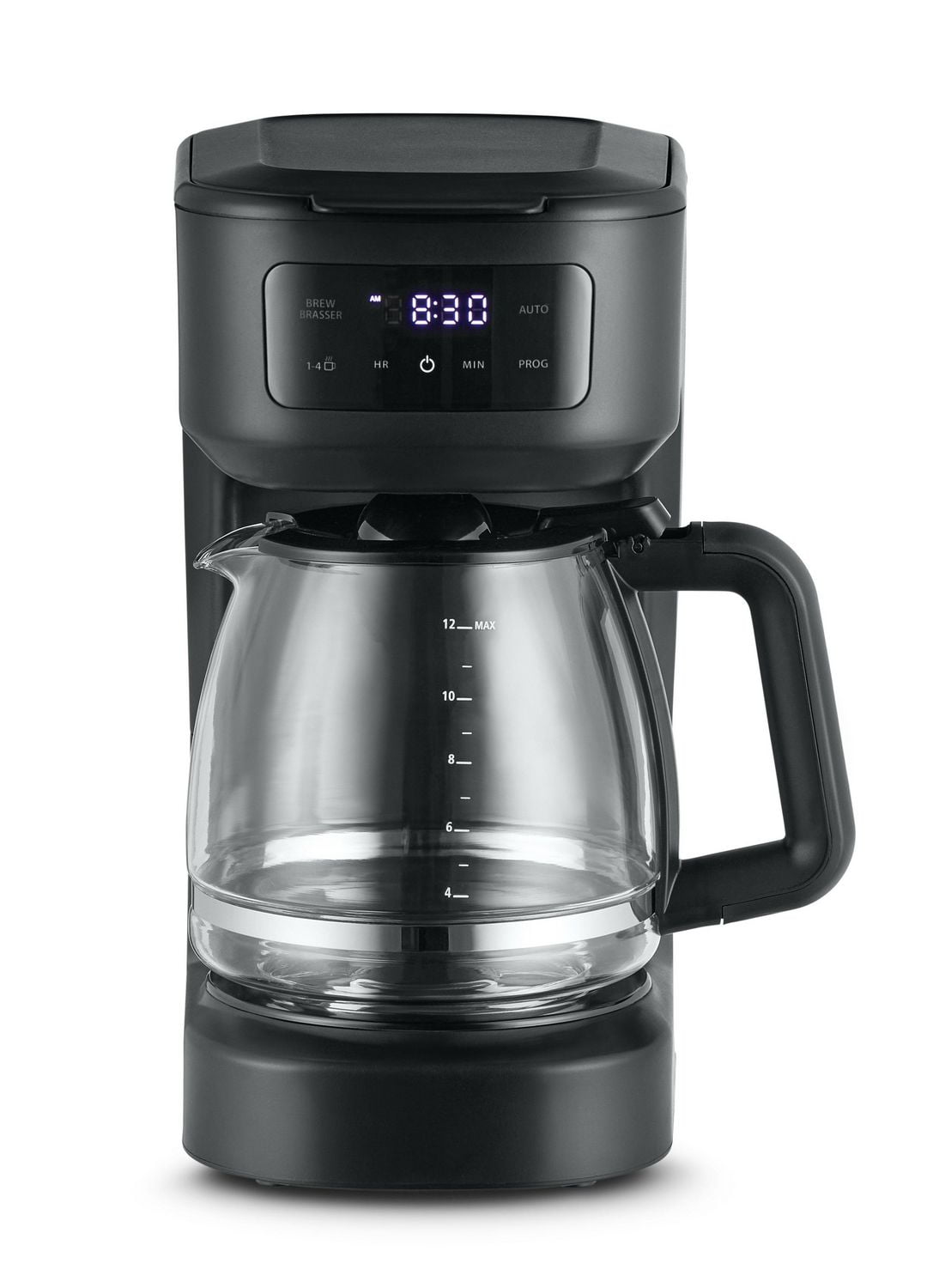 Mainstays Programmable 12 Cup Coffee Maker with Touchscreen, Black, Mainstays 12 Cup Programmable Black