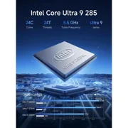 MINISFORUM MS-02 Ultra Workstation Core Ultra 9 285HX(24C/24T) 32GB RAM 1TB SSD Mini PC, HDMI|USB4|2xUSB4 V2 Output, 4xDDR5 SODIMM Slot, 4xSSD Slot, 2x25G SFP+, 1x10G RJ45, 1x2.5G RJ45 Port, WiFi7 PC