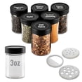 thumbnail image 1 of Frascos de vidrio para especias AllSpice, 90 ml, paquete de 6 con tapa para coctelera, 1 of 6