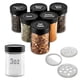 thumbnail image 1 of Frascos de vidrio para especias AllSpice, 90 ml, paquete de 6 con tapa para coctelera, 1 of 6