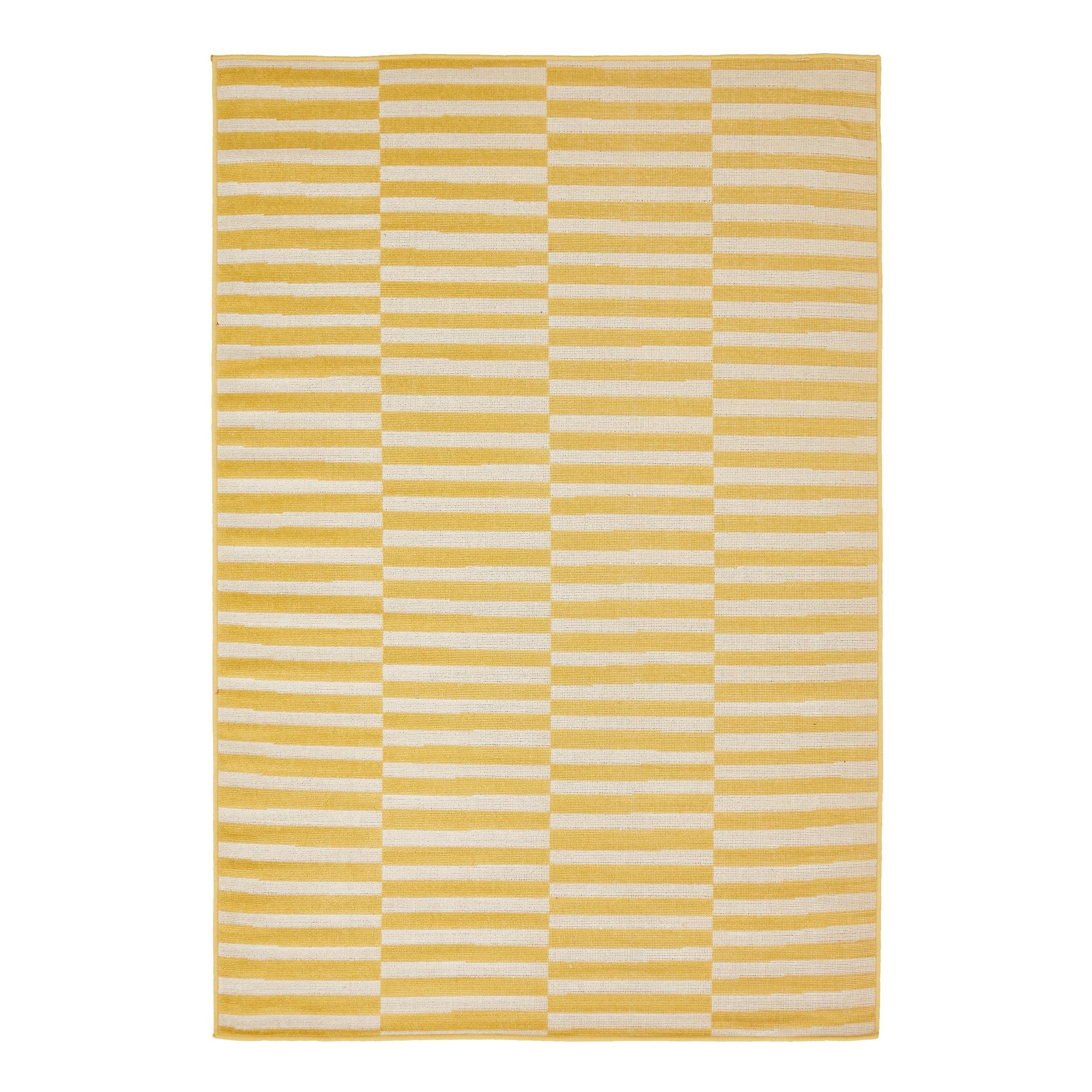 Unique Loom Striped Williamsburg Rug, Yellow (4' 0 x 6' 0)