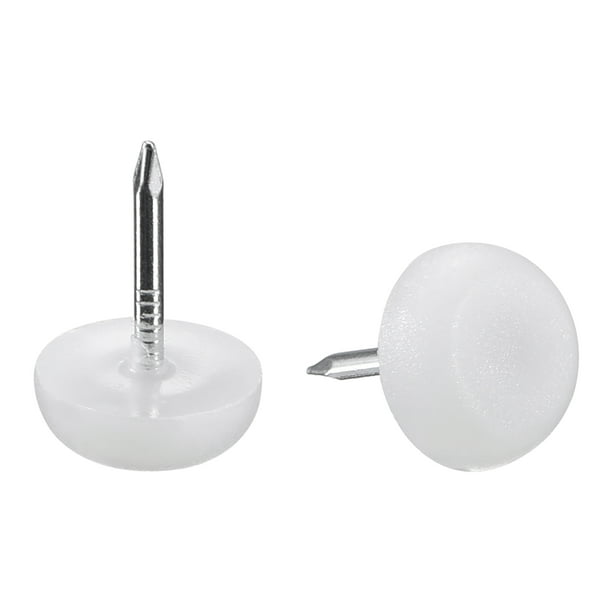 Clavo para patas de muebles, protector de patas de silla y mesa 12mm blanco 20pcs