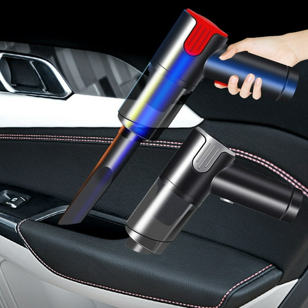 Aspiradora de Mano, Función Húmeda y Seca, Alta Potencia de Succión de 120 W, Diseño Ligero y Portátil, Limpieza de Coche y Hogar, Batería de Larga Duración, 20-30 Minutos de Uso, Tamaño de 16,5 X 14