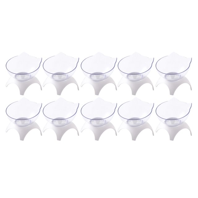 10 Piezas Gato Cachorro Elevados Para Mascotas Alimentador De Comida Fácil De Limpiar Sunnimix comedero elevado para jaula