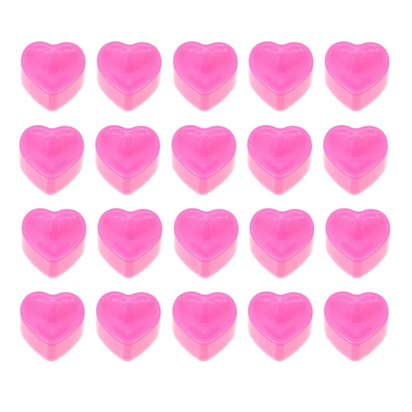 24 velas eléctricas con forma de corazón, románticas y sin llama.