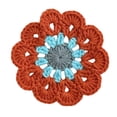 thumbnail image 4 of Protección de la mesa de la montaña de crochet hecha a mano Decoraciones del hogar Decoración de la bosque decorativa de la bebida decorativa para el Azul naranja, 4 of 8