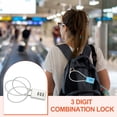 thumbnail image 6 of Uxcell Digit Cable Combination Steel Rope for Gym Bikes Cabinets Wardrobes 19.7" Silver, 6 of 7