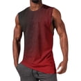 thumbnail image 2 of AnuYalue Men Workout Tank Tops Summer Sleeveless Fitness Tee Shirts Trendy Gradient Color Top Casual Loose Fit Gym Undershirts, 2 of 6