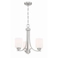 thumbnail image 2 of 50523-BNK-WG Craftmade Lighting Bolden - Three Light Chandelier in Transitional Style - 18 inches wide by 18 inches high-Brushed Polished Nickel, 2 of 3