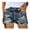 Blue, variant on Aayomet Women Shorts For Summer Womens Denim Bermuda Shorts High Waist Ripped Hole Distressed Short Jeans Sky Blue,3XL
