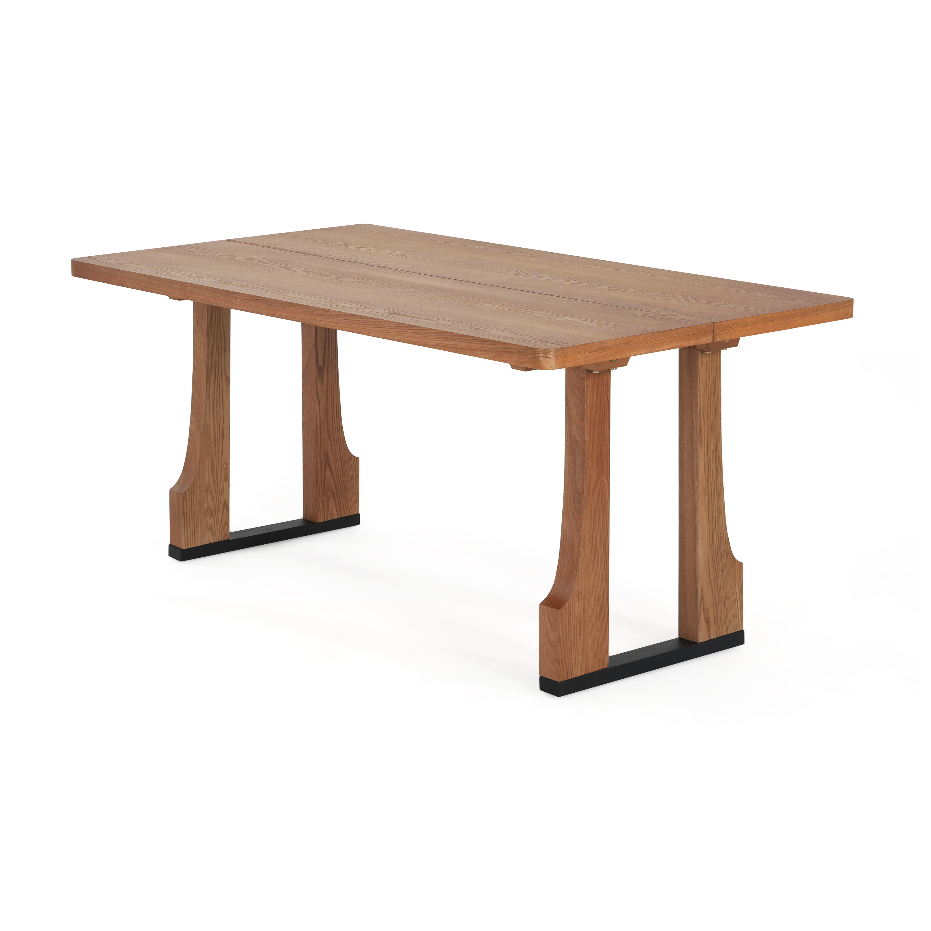 Euroco 63" Rectangular Dining Table for 6 People, Wooden Indoor Kitchen Table for Home,Natural