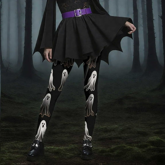 Abomasnow Women's Brushed Christmas Halloween Ankle Length Seasonal Printed Leggings S-3XL