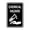 Black, variant on Portrait Round Chemical Hazard Sign (Brushed Silver) - Small