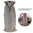 thumbnail image 3 of 12 Pieces Wine Drawstring Bag Linen Dustproof Wine Bottle Gift Bag, 3 of 4