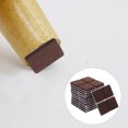thumbnail image 2 of HEATSHAKING Square Furniture Pads Anti Scratch Brown Felt 48Pcs, 2 of 10