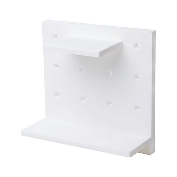 MesaSe Hole Board Decorative Storage Rack Pegboard Wall Shelf for Bathroom Bedroom Kitchen