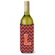 thumbnail image 1 of Letra L Chevron Naranja Azul Botella De Vino Bebida Aislador Hugger Cj1042-Lliterk, 1 of 1