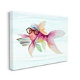 thumbnail image 2 of Stupell Hipster Fish Funny Sea Life Landscape Painting Gallery Wrapped Canvas Print Wall Art, 2 of 5