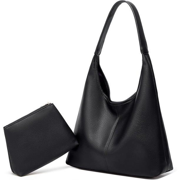 Bolsas de mano holgadas para mujer, de piel sintética, estilo retro, suaves, de gran capacidad, 2 unidades, 2025