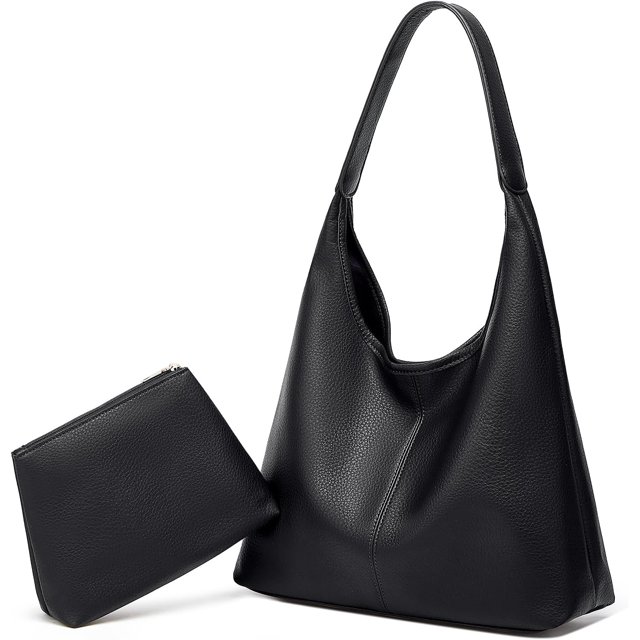 Bolsas de mano holgadas para mujer, de piel sintética, estilo retro, suaves, de gran capacidad, 2 unidades, 2025