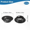 thumbnail image 3 of Uxcell Paquete de 20 Respiraderos Circulares de Soffit, 25mm/0.98 Pulgadas Respiraderos Redondos de Acero Inoxidable con Rejilla para Baño Hogar/ Oficina/Cocina/Armario/Guardarropa [Negro], 3 of 7