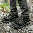 thumbnail image 3 of CAMEL Men's Hiking Shoes Breathable Sneakers Anti-Slip Hiker Male Outdoor Walking Shoes Flexible Trekking Climbing Athletic Shoes Black Gray, 3 of 8