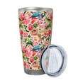 thumbnail image 2 of Rateoe Watercolor Birds Printed Car Guy Gifts for Men Women Tumbler - 20oz/590ml Double Wall Vacuum Insulated Stainless Steel Travel Tumbler Cups with Lid & Straw-Without Straw, 2 of 8