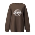 thumbnail image 2 of Gibobby Suéter térmico de manga larga Camiseta de borracho con Alcohol TMCSSYIE, sudadera de bienvenida a The Shitshow, de manga larga con estampado de divertidas (Marrón, S), 2 of 3