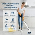 thumbnail image 4 of Electric Spin Scrubber Power Scrubber Latest Upgraded Version High Torque Cordless Cleaning Brush,Shower Cleaning Brush With 8 Replaceable Brush Head(Black), 4 of 8