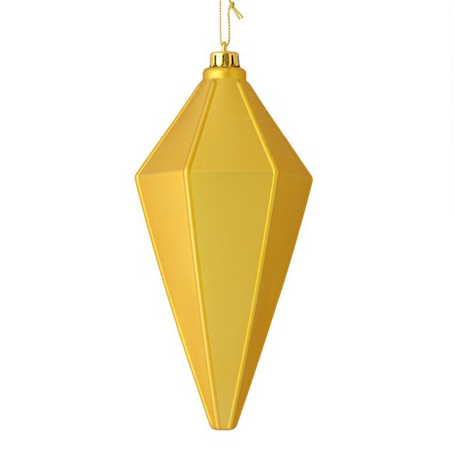 Vickerman M183008M 7 in. Gold Matte Lantern Christmas Ornament 4 per Bag