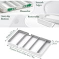 thumbnail image 2 of FT Hita Expandable Kitchen Cutlery Drawer Organizer, Adjustable Plastic Storage Tray, Multi-Purpose Storage for Kitchen Utensils, Office Stationery & Makeup Brushes, White, 2 of 5