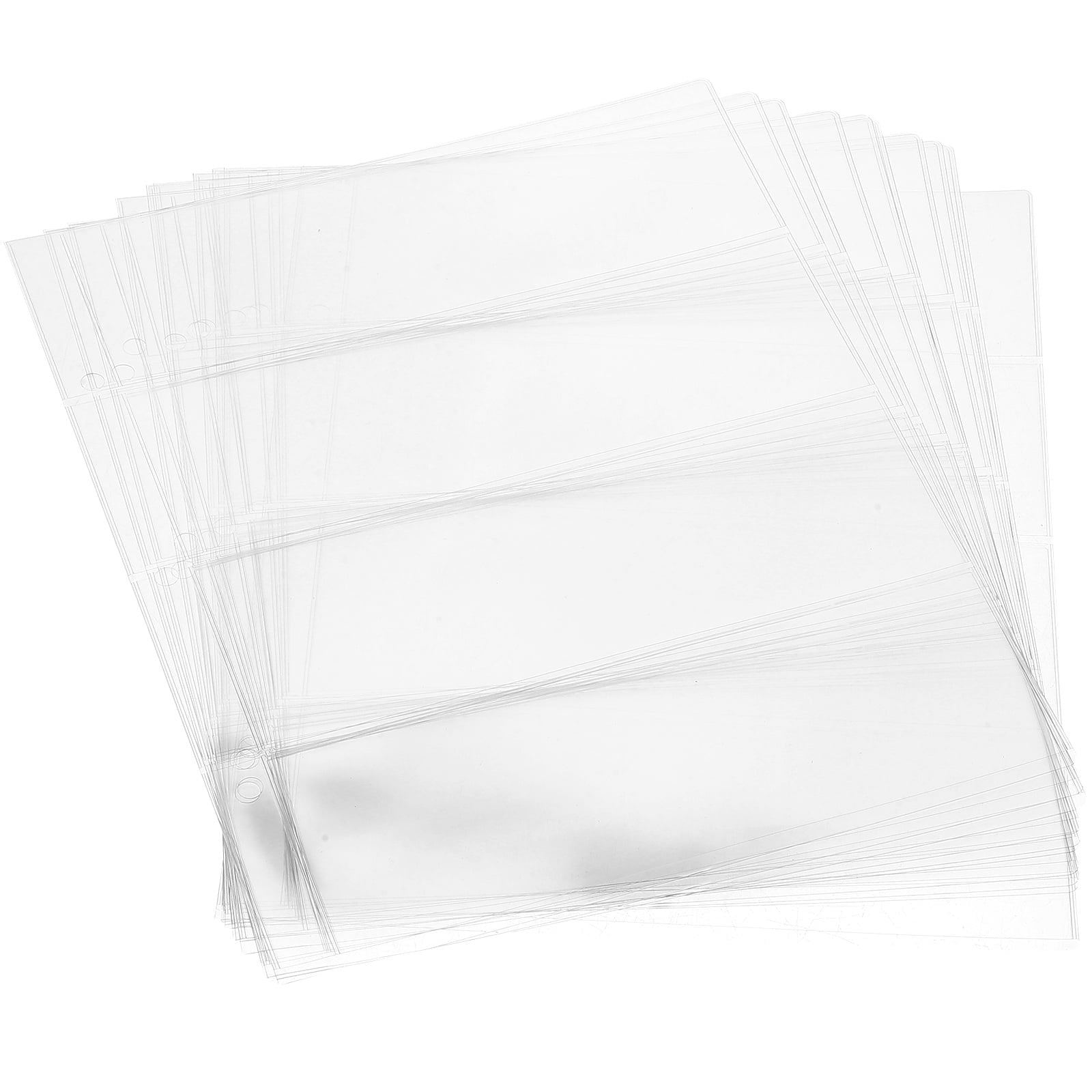 EcoNesxp Fashionable and versatile 10-pack binder currency sleeve transparent currency pages binder refill coin collection binder currency pages piece binder currency sleeve transparent currency page