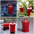 thumbnail image 4 of Shisuyan 2 Pcs Lampes Décoratives de Jardin Lampes sur Pied d'Extérieur LED Rouges à Piles pour Patios, 4 of 8