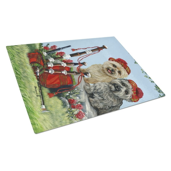 Carolines Treasures PPP3057LCB Cairn Terrier Pipers Glass Cutting Board Large, 12H x 16W, multicolor