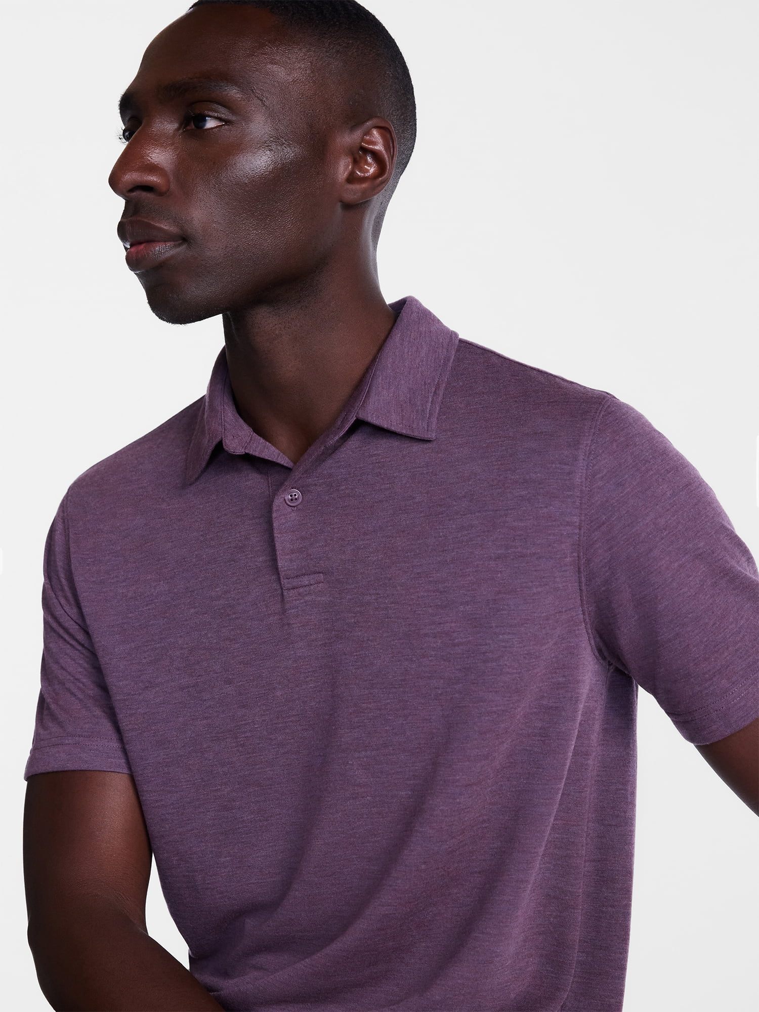 George Men's and Big Men's Double Knit Polo Shirt with Short Sleeves, Sizes S-5XL
