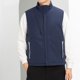 thumbnail image 5 of Puntoco Chaqueta Ajustada Con Múltiples Bolsillos Y Cuello Alto De Color Sólido Para Hombre, Chaquetas Casuales Sin Capucha Y Sin Mangas, 5 of 5