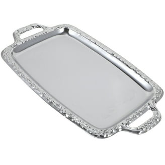 American Metalcraft PSP4 Porcelain Serving Stand - Small White Display Pedestal