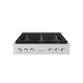 thumbnail image 2 of ZLINE 36 in. Paramount Gas Rangetop with 6 Brass Burners and Porcelain Cooktop in Stainless Steel (SRT-BR-36), 2 of 2