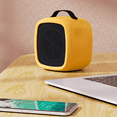 thumbnail image 2 of Happy Shop Battery Powered Space Heater - Compact Electric Mini Fan Heater With Thermostat For Home, Bedroom, Desk - Yellow, 2 of 5