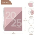 thumbnail image 7 of Rileys & Co. 2025 Annual Geographic Weekly & Monthly Agenda Planner, 8 x 6-inches, Pink, 7 of 7