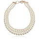 thumbnail image 1 of Anne Klein Collar de perlas blancas en tono dorado para mujer Dorado/Blanco 0, 1 of 3