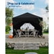 thumbnail image 5 of Garvee gazebo plegable de 3 x 3 m con 4 paredes laterales, estacas, cuerdas, sacos de arena y bolsa con ruedas para fiestas y patio, 5 of 9