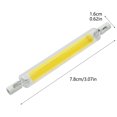 thumbnail image 4 of Christmas Decorations R7S High Brightness Led Horizontal Plug In Lamp 10W Dimming Glass Double Ended Lamp 78Mm All Round Lighting（4Pc）, 4 of 8