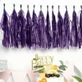 thumbnail image 2 of Efavormart Mesmerizing  Paper Tassel Garland For Wedding Birthday Party Dance Banquet Event Decoration 12/pk - Purple, 2 of 10