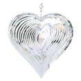thumbnail image 3 of Viento en Forma Corazón Que Cuelga Metal Al Aire Libre para Jardín (plata 25 * 36 Cm), 3 of 6