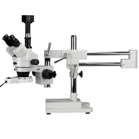 AmScope 3.5X-90X Inspection Zoom Stereo Microscope with 3MP USB Camera