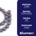 thumbnail image 4 of The Bead Chest Natural 24mm Wooden Beads in Grey for Jewelry Making – Round Loose Wood Spacer Beads I Approximately 17 Beads, 4 of 4